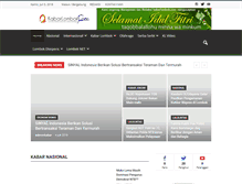 Tablet Screenshot of kabarlombok.com